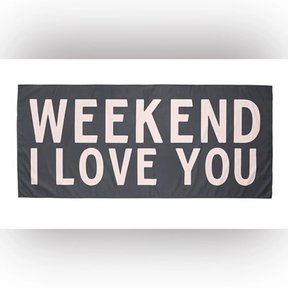 NWT* Weekend I Love You Quick Dry Beach Towel